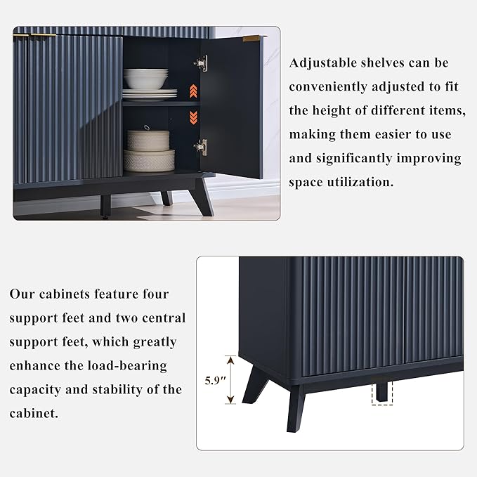 T4TREAM Large Buffet Sideboard Cabinet - Image 6