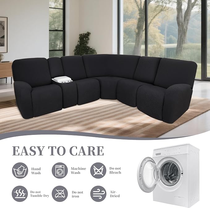 100% Waterproof Sectional Recliner Couch Covers - Image 8