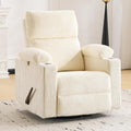 Swivel Rocker Recliner with Adjustable Armrests, Rocking Nursery Chair with by Rhevoy