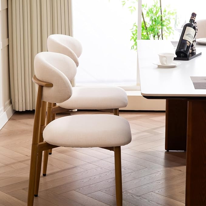 UVV Dining Chairs Set of 8, Metal Kitchen Chairs - Image 2