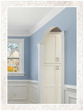 Tanmicoshomy White Shell Framed Rectangular Mirrors by Tanmicoshomy