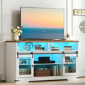 HOOBRO TV Stand for 65 Inch TV, Farmhouse Entertainment Center by HOOBRO