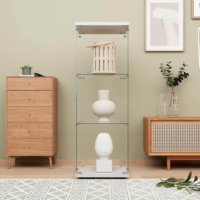 LFT HUIMEI2Y Glass Display Cabinet 3-Shelf by LFTHUIMEI2Y