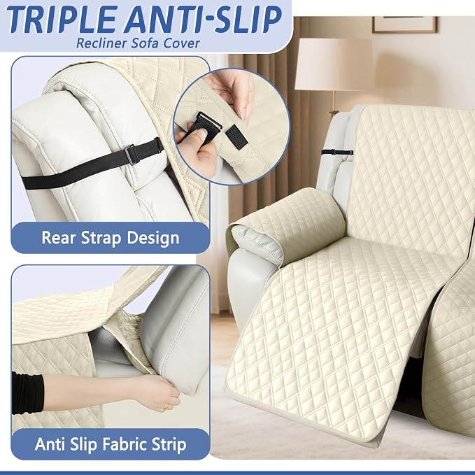 Arfntevss Recliner Sectional Couch Covers 1OO% Waterproof L Shape Sofa Cover - Image 4