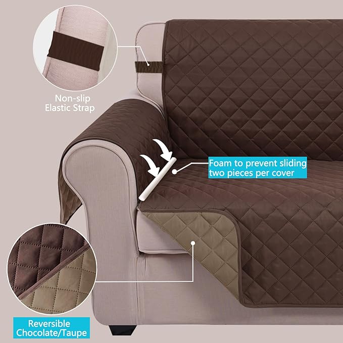 U-NICE HOME 4 Seater Sofa Cover 91 Inch Large Couch Covers - Image 3
