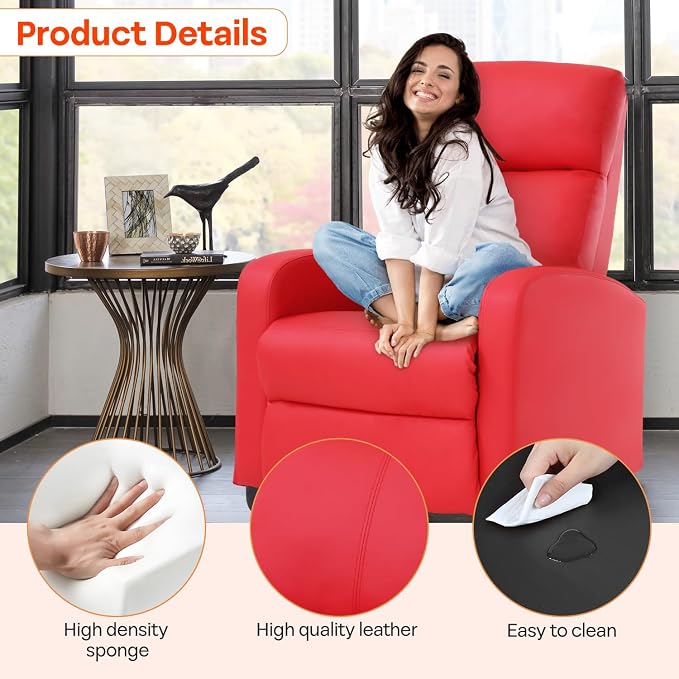 FDW Recliner Chair Massage Chair Reading Chair Reclining Sofa Home Theater - Image 7