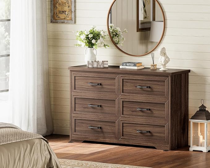 AODK Farmhouse 6 Drawer Dresser - Image 3