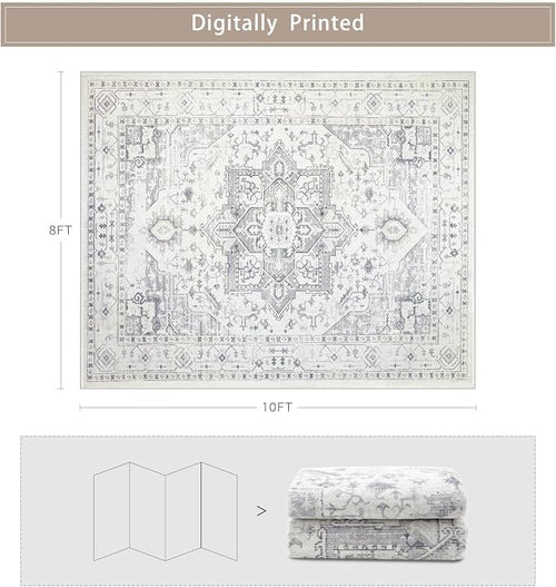 Area Rug 8x10 Washable Area Rugs - Image 2
