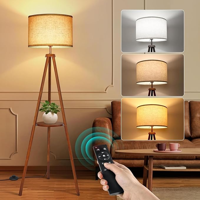 OUTON Wood Tripod Floor Lamp by OUTON