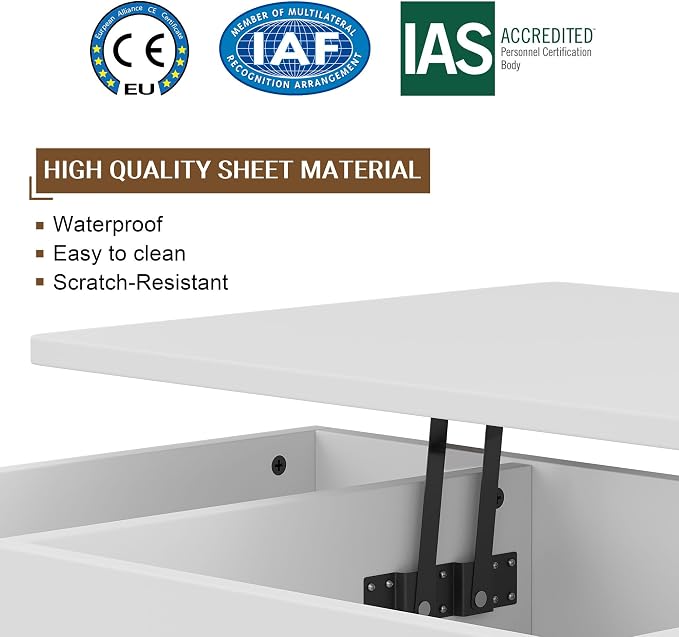 Shintenchi Coffee Table, Lift Top Coffee Table - Image 7