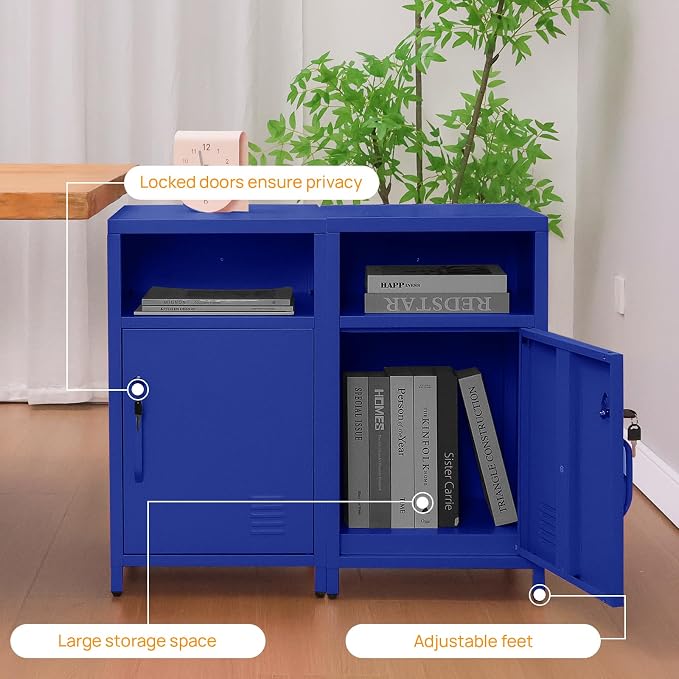 ALBAD Compact Metal Nightstand - Image 6