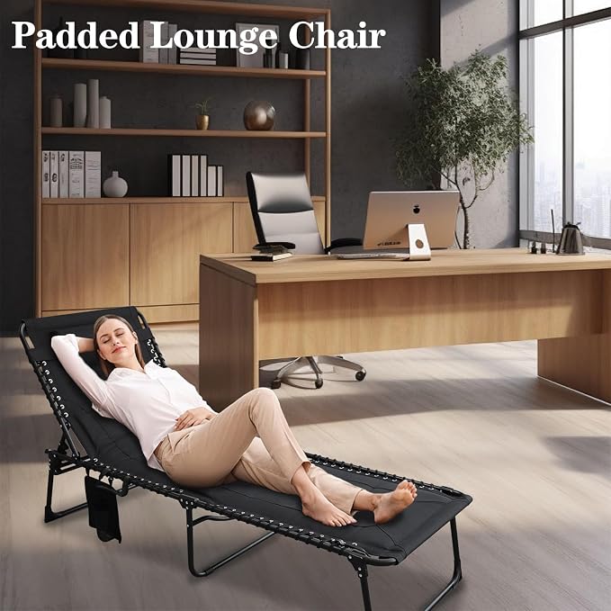 Outdoor Folding Lounge Chair Padded - Image 2