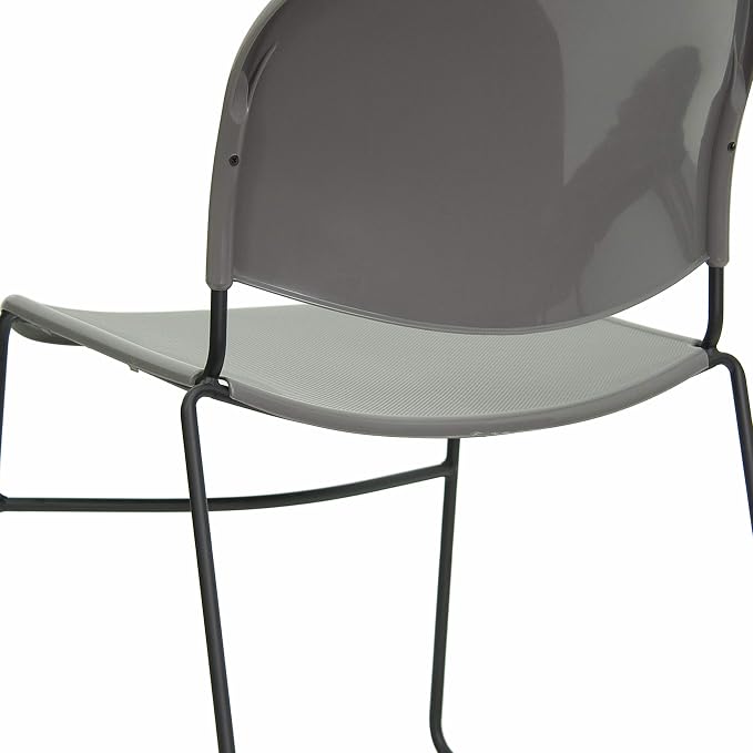 Flash Furniture 4 Pack HERCULES Series 880 lb. Capacity Gray Ultra-Compact - Image 8