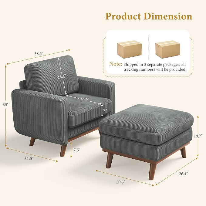 Vesgantti 38.5" Accent Chair - Image 2