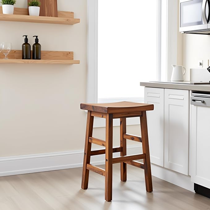 Alaterre Furniture Durango 26-Inch Tall Industrial Wood Counter-Height Stool - Image 7