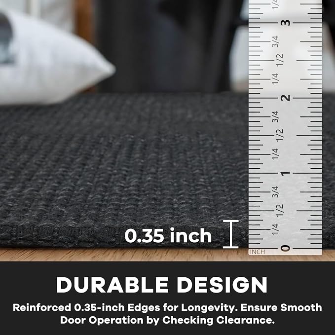 KOZYFLY Washable Area Rug 4x6 ft Non Slip Rubber Backed Living Room Rugs - Image 4