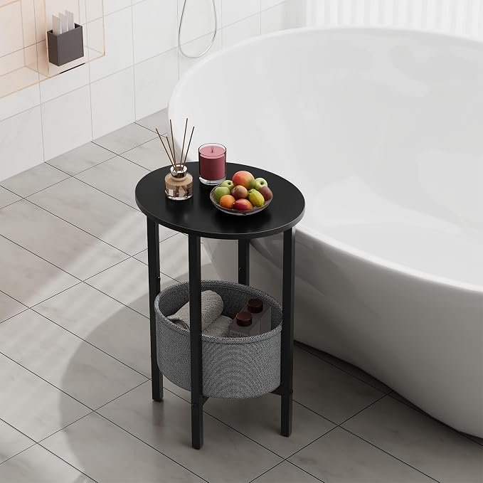Vagusicc Round Side Table End Table - Image 6