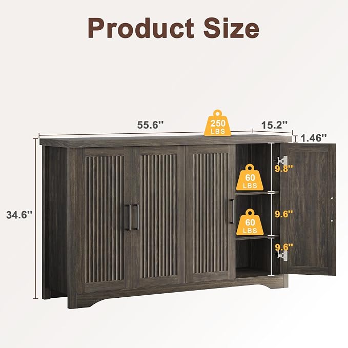 Memobarco Fluted Buffet Cabinet - Image 2