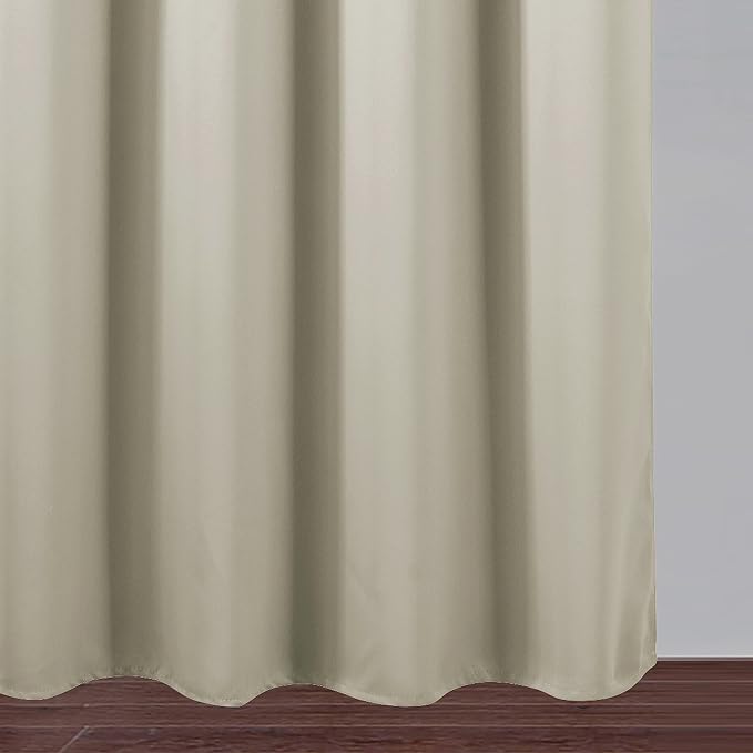 LEMOMO Light Beige Thermal Blackout Curtains/42 x 95 Inch/Set of 2 Panels Room - Image 9