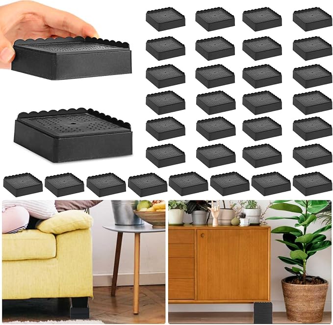 Bed Risers 1 inch, 2 inch, 3 inch, 4 inch Heavy Duty, Adjustable Furniture Riser - Image 8
