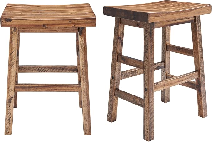 Alaterre Furniture Durango 26-Inch Industrial Wood Counter-Height Stools – Set - Image 7