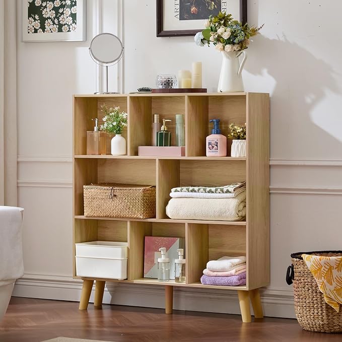 LEYAOYAO 8 Cube Bookshelf, 3 Tier Bookcase - Image 8