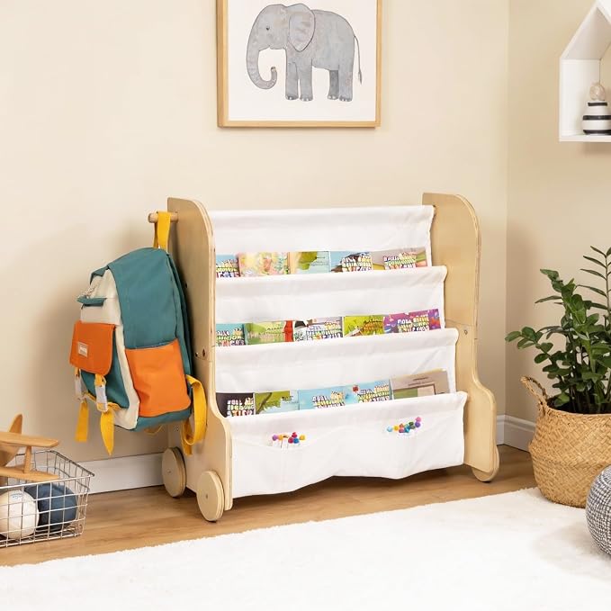 WONFUlity 4-Tier Kids Bookshelf, Book Shelf - Image 7