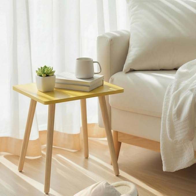 FORAOFUR Side Tables Living Room Set of 2, Small Wooden Table Accent Table - Image 2
