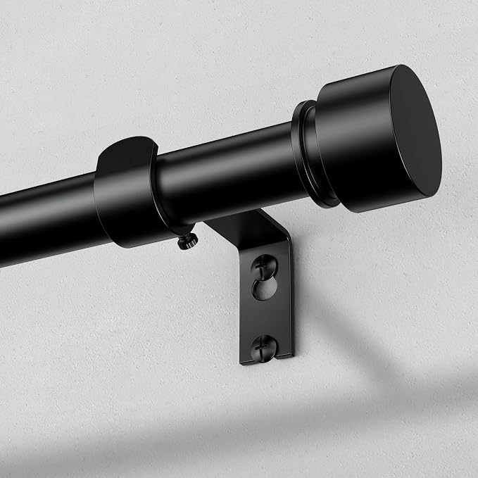 Curtain Rods for Windows 66 to 120 Inch, Decorative Adjustable Heavy Duty Easy by OLV