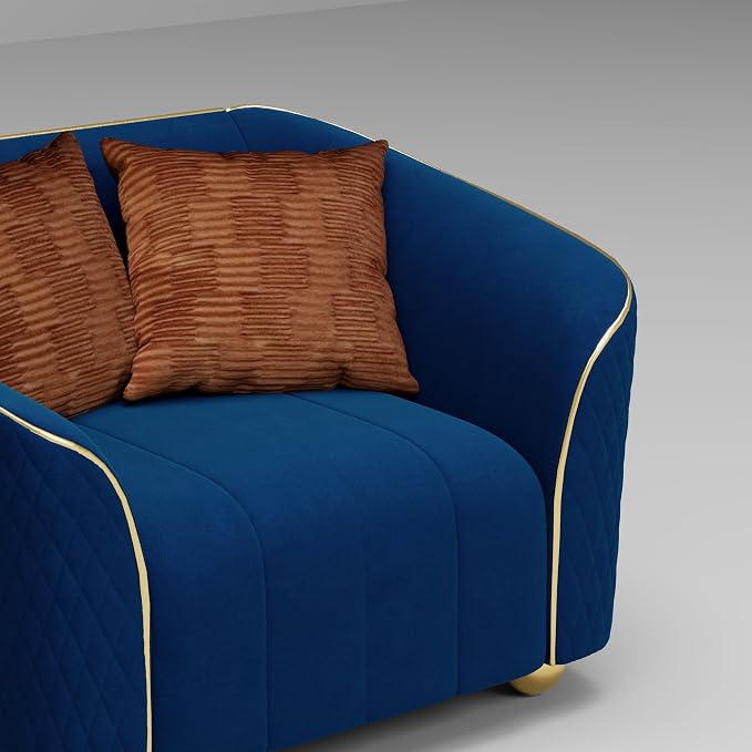 1-Piece Luxury Velvet Sofa Set for Living Room, Elegant Design Couch Set - Image 5