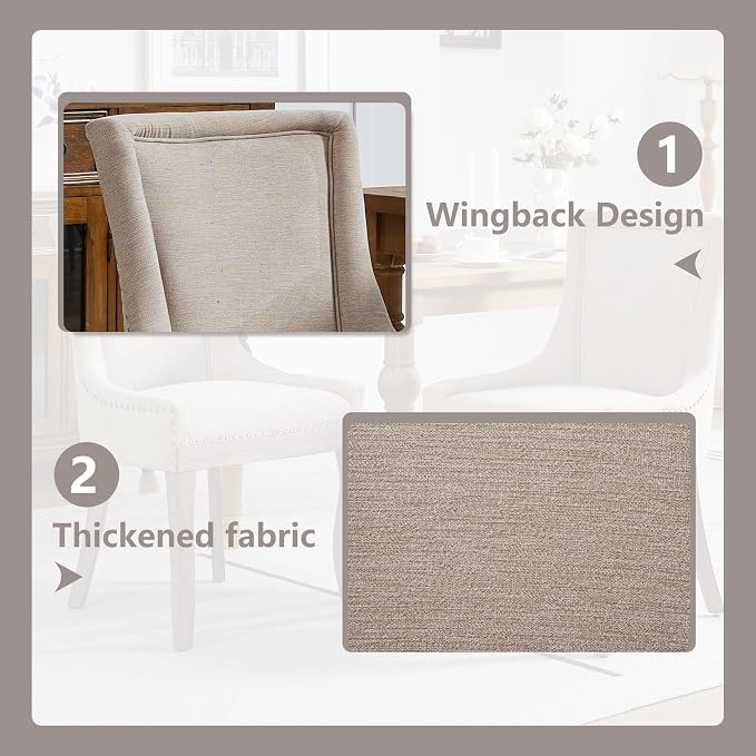 Modern Dining Chairs Set of 6, High Back Dining Chairs Side Chairs - Image 5