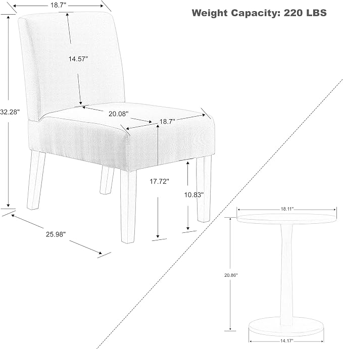 Upholstered Accent Chairs Set - Image 4