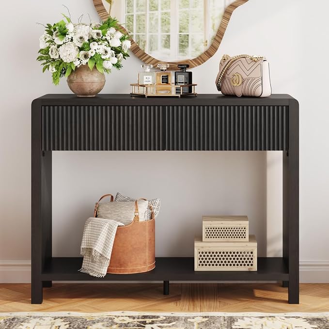 FATORRI Console Entryway Table, Modern Sofa Table - Image 7