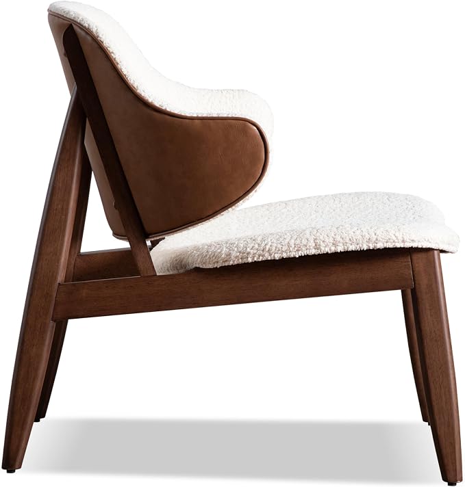 Furniture of America Callum Mid-Century Modern Solid Wood 2 Piece Brown Round - Image 17