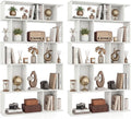 Giantex 5-Tier Bookshelves Set of 2, 10-Cube Geometric Bookcase by Giantex