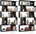 Giantex 5-Tier Bookshelves Set of 2, 10-Cube Geometric Bookcase by Giantex