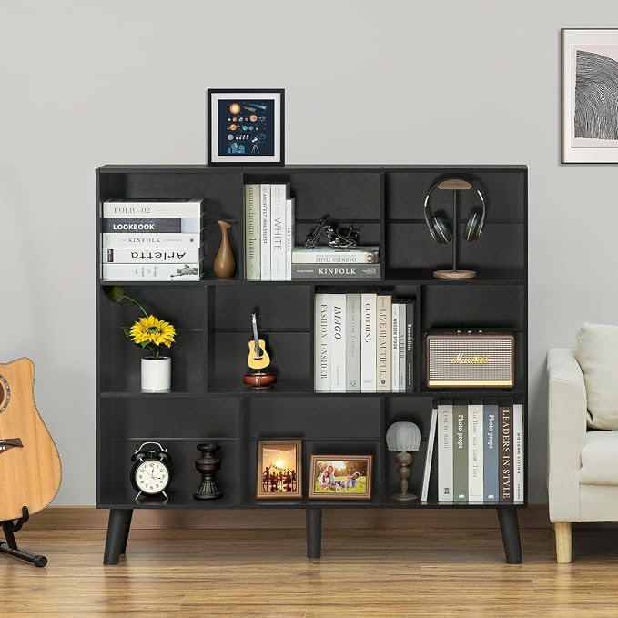 YAHARBO 10 Cube Bookshelf, 3 Tier Bookcase - Image 4