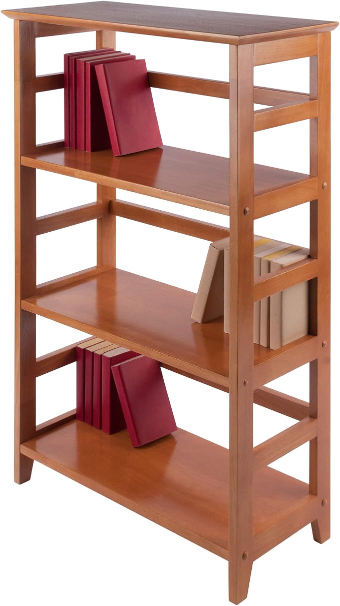 Winsome Studio 3-Tier Bookshelf, Classic Display Bookcase, Functional & Stylish - Image 4