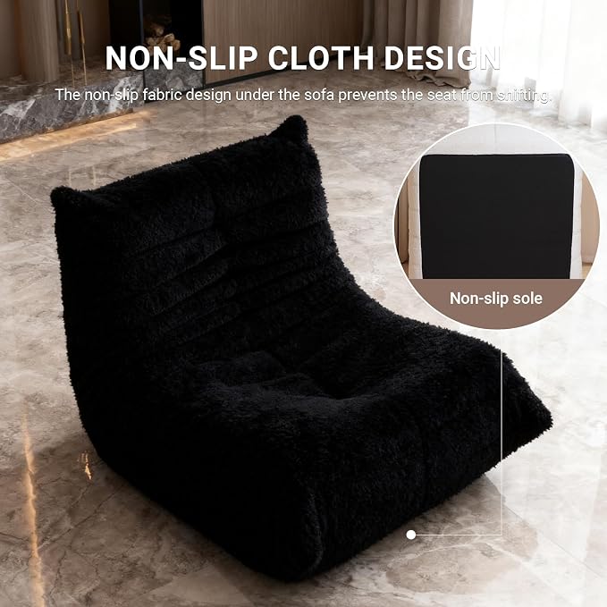Giant Bean Bag Chair for Adults, Comfy Chairs for Bedroom, Memory Foam Chair - Image 6
