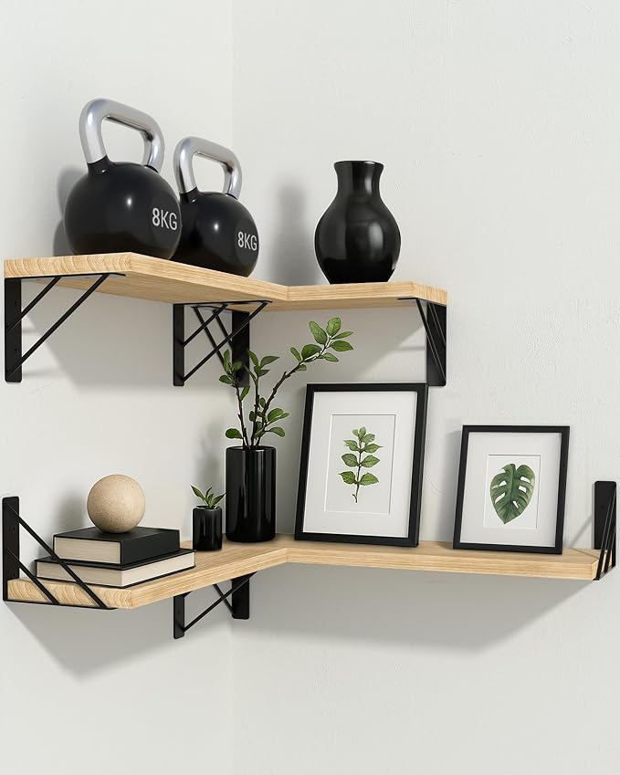 BAYKA Wall Shelves for Bedroom Decor, Floating Shelves for Living Room Kitchen - Image 9