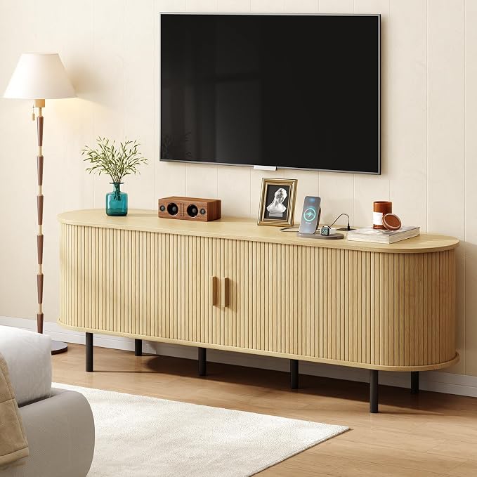 ONBRILL 70.8" TV Stand with Power Outlet - Image 7