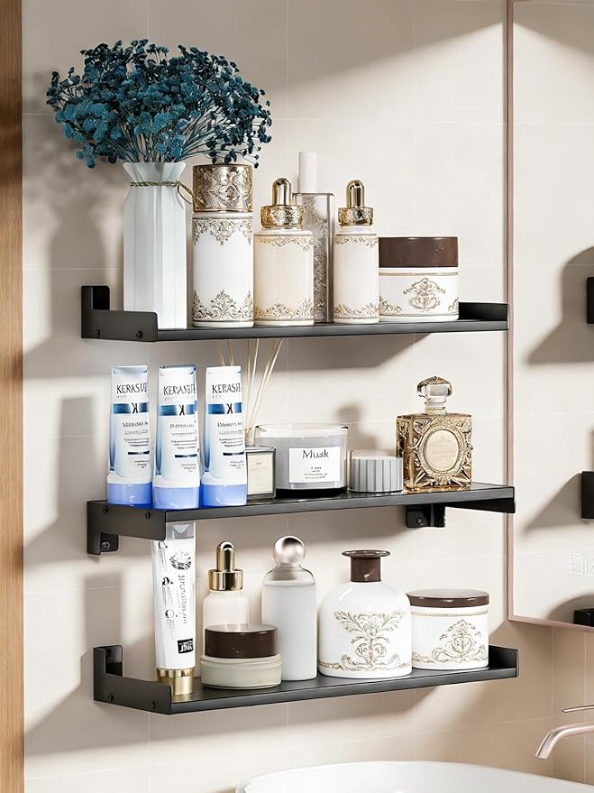 Floating Shelves for Wall, Shelves for Decor Storage Set of 6, Wall Mounted - Image 5