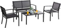 Vongrasig 4 Pieces Patio Furniture Sets, Outdoor Patio Conversation Sets by Vongrasig