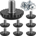 Stainless Steel Screw Furniture Leveling Feet 5/16-18 Screw in Threaded by Anwenk