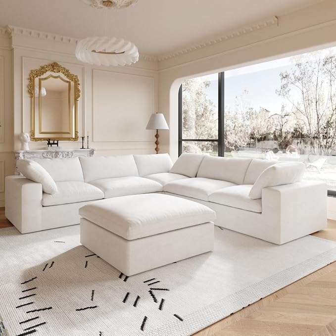 Cloud Modular Sectional Sofa Couch, Oversized Couch 6 Seater - Image 3