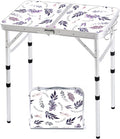 Yriuat Folding Camping Table 2ft Portable Picnic Table Adjustable Height Small by Yriuat