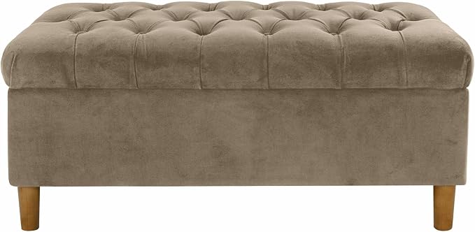 Homepop Home Decor | Tufted Ainsley Button Storage Ottoman Bench - Image 8