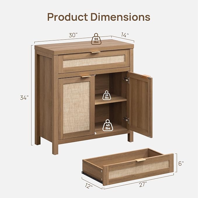 SICOTAS Buffet Cabinet Sideboard - Image 2