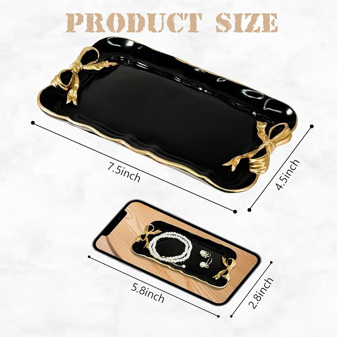 Vintage Decorative Tray Jewelry Tray Towel Tray Storage Tray Rings Necklace - Image 2