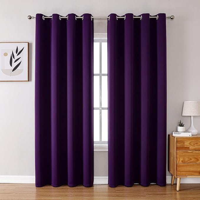 ChrisDowa Blackout Curtains 120 Inches Long 2 Panels Set by ChrisDowa